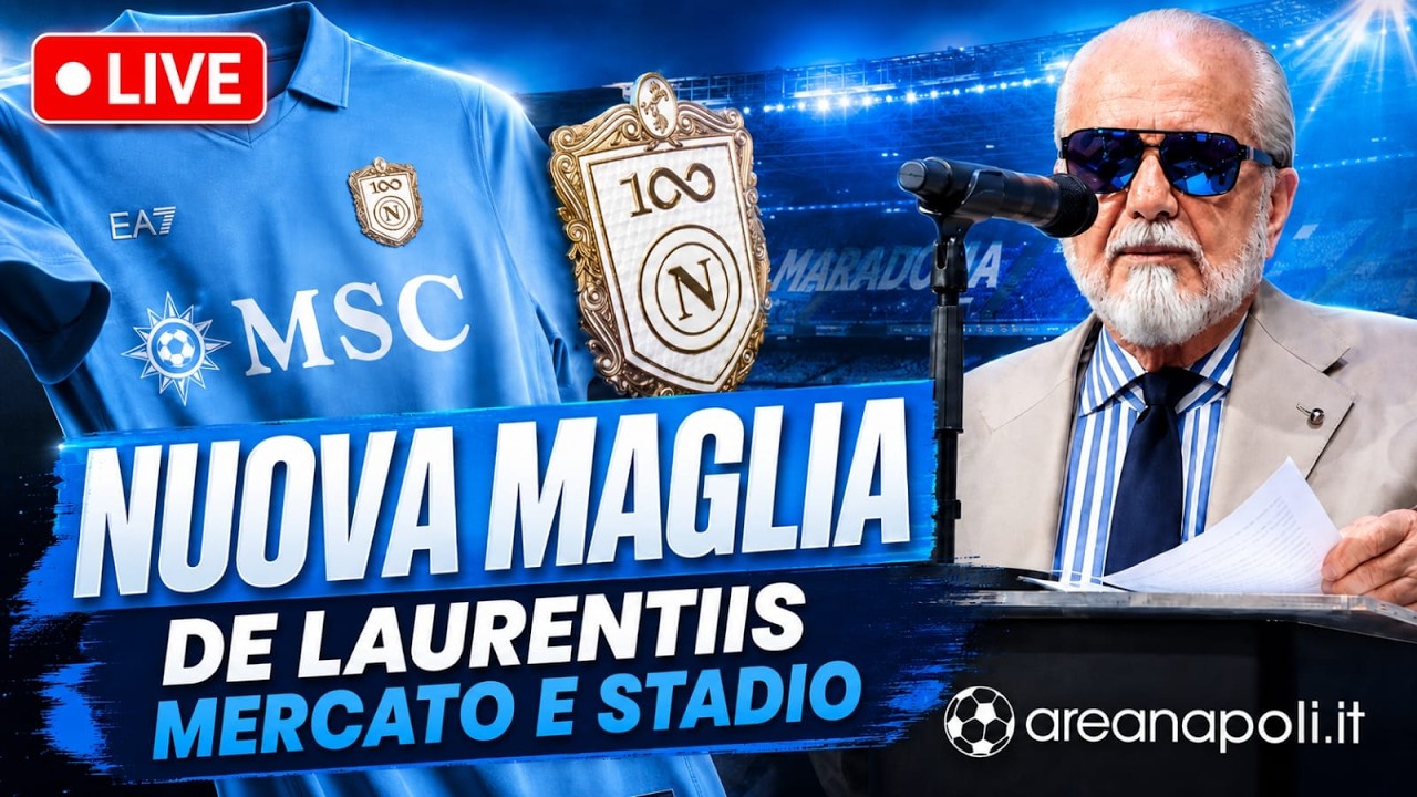 La nuova maglia � spettacolare! Le parole di De Laurentiis su Allegri, mercato e stadio