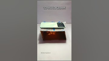DIY 3D Hologram Project Using Cardboard and Transparent Glass #scienceexperiment