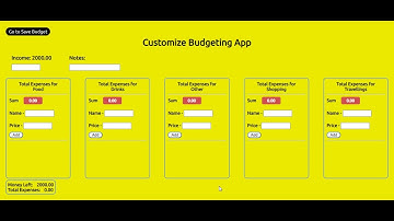 Customize Budgeting App in JavaScript