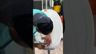 Shaping a Mid-Length Surfboard #shorts