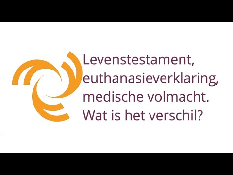 Video: Wat is het verschil tussen een levenstestament en een medische volmacht?