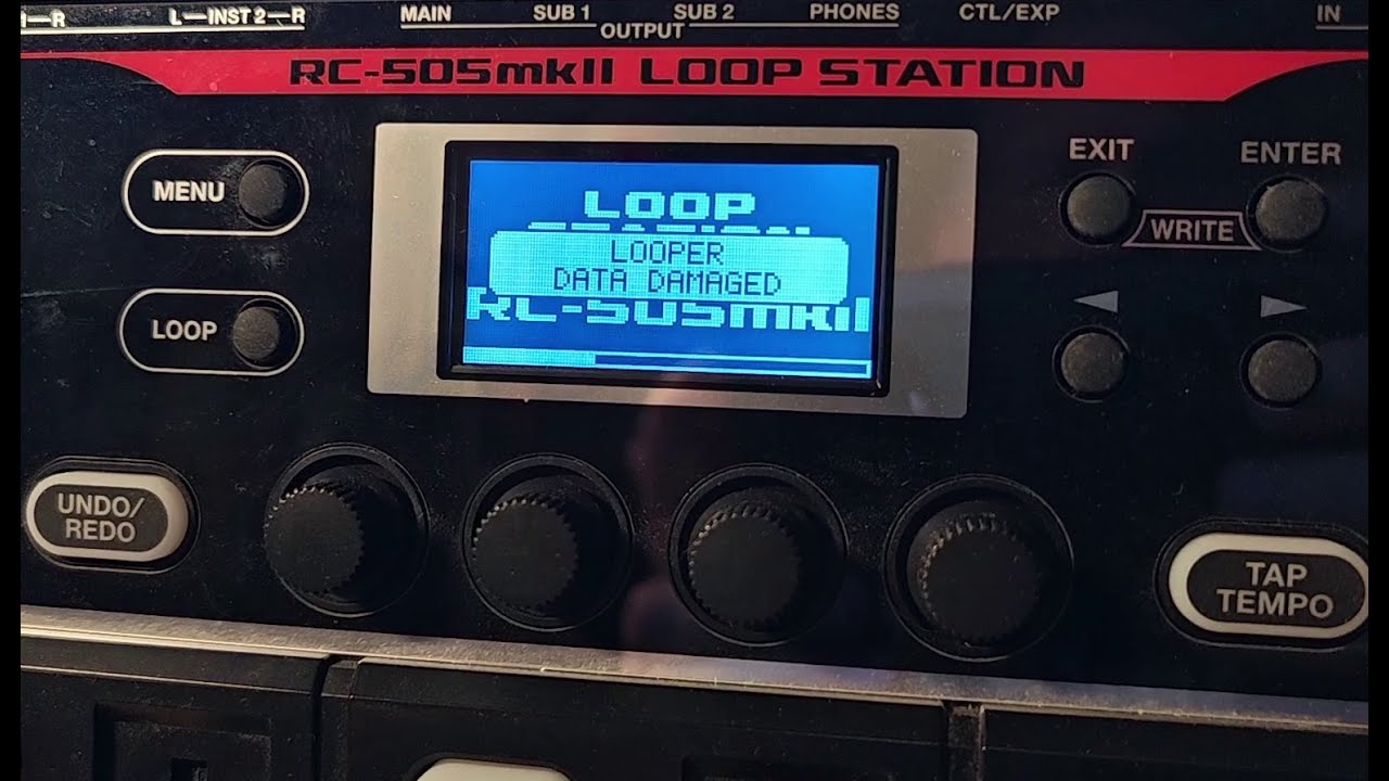 5. Tutorial Deutsch - Looper Data Damaged - Boss RC-505 mkII (RC 505 mk2) Loopstation von Boss