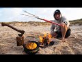 SOLO CAMPING MISSION - Camp Fire Cooking - NEED TO CATCH FOOD