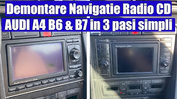 Demontare (cum scoti) navigatie RNS-E / RNS-D radio CD Audi A4 B5, B6 & B7, A6 C5, A8 D2 in 3 pasi