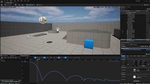 Animating a bouncing ball in UE5 using the Sequencer and Sequence Curves.