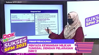 Sukses SPM (2021) | Prinsip Perakaunan - Penyata Kewangan Milikan Tunggal Dengan Pelarasan (Siri 1)