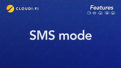 Cloudi-Fi feature: Cloud Captive Portal SMS authentication mode