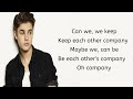 Justin Bieber - Company (Lyrics)