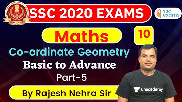 8:00 PM - SSC 2020 Exam | Maths by Rajesh Nehra | Co-ordinate Geometry (Basic to Advance)