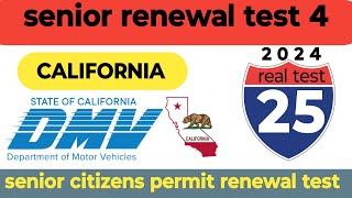 California DMV written test 4 2024 | 25 questions| April updated|