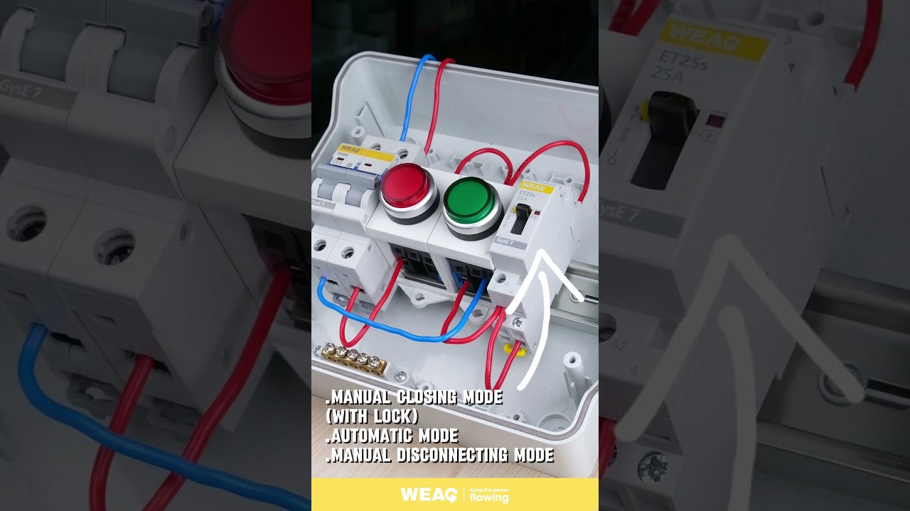 How To Use A Modular Contactor Auto Manual On Off 
