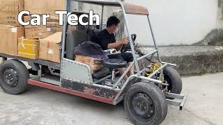 Homemade 4 Wheel Cargo Truck Part 5 Test Drive