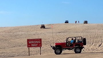 Polaris RZR XP 1000 Jumping at Silver Lake (Sand Dunes)