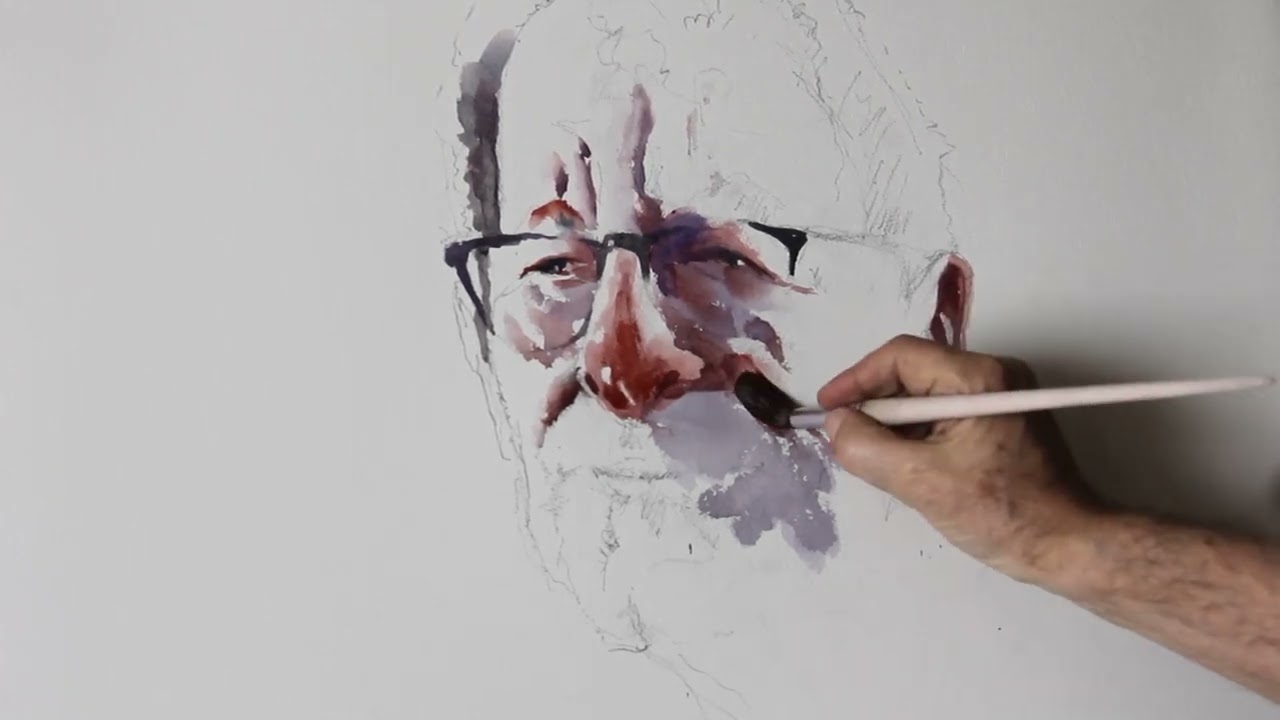 Watercolor portrait