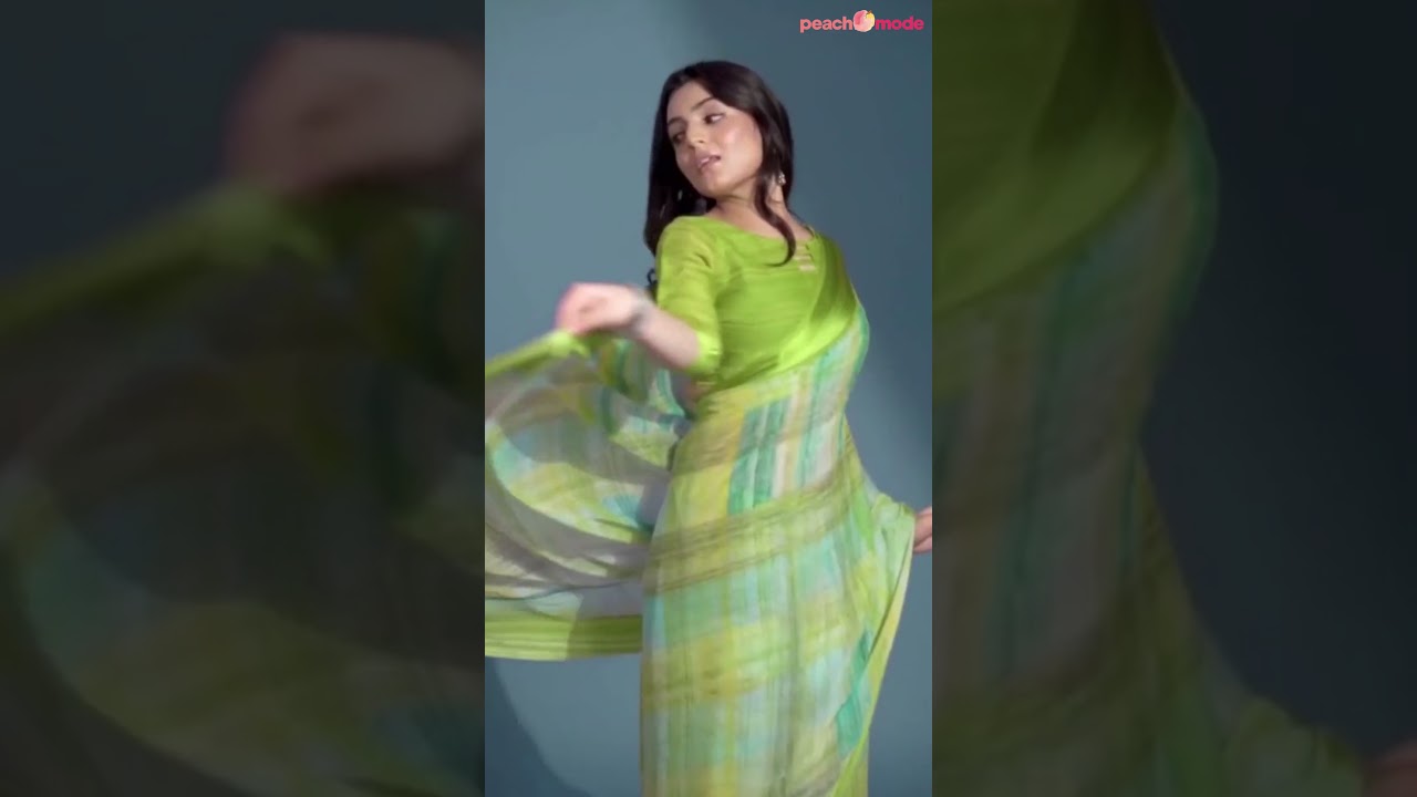 Indulge in the timeless charm of our Geometric Printed Chiffon Sarees. 