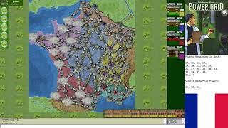 Power Grid - France 4-Player Game (Blue-Brown-Yellow-Aqua), psteinx/mastaba/funkdoc/amitss1