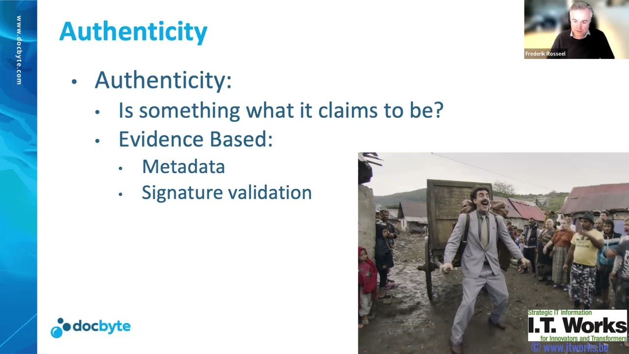 Qualified Digital Archiving: how this Creates Trust & Budget for Innovation (Fred. Rosseel, docbyte)