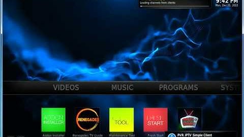 TUTORIAL ON THE BEST PVR LIVE TV USING SIMPLE CLINT, KODI/XBMC