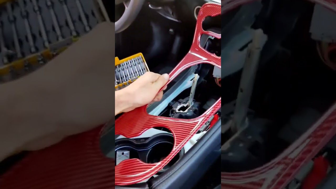 Dodge Challenger center console panel tune-up 