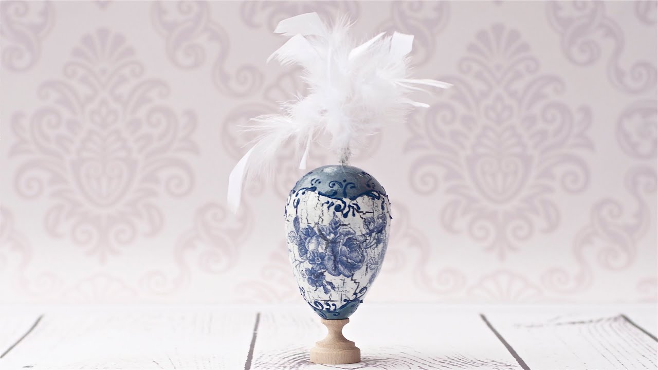 Decoupage tutorial Easter egg DIY YouTube