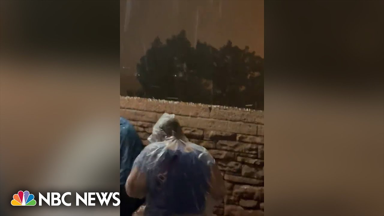Watch: Hail storm slams Louis Tomlinson concert at Red Rocks