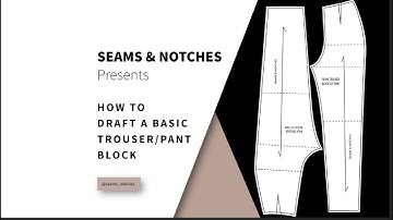 DIY: HOW TO DRAFT A FEMALE TROUSER/PANT BLOCK (BEGINNERS FRIENDLY)