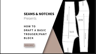 DIY: HOW TO DRAFT A FEMALE TROUSER/PANT BLOCK (BEGINNERS FRIENDLY)