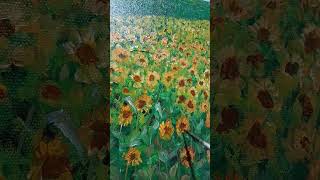 Sun Kiss On Sunflowers . 99Seni Daily Art 030822 Part 1