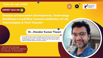 Expert Talk on Process of Innovation development, Technology Readiness Level (TRL)