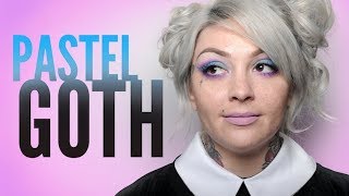 PASTEL GOTH Tutorial w Leah Carmichael   Kat Von D Beauty