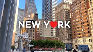[4K]🇺🇸 NYC Walk: Financial District🏦, Lower Manhattan🗽/Lunch at La Parisienne🥐☕ Sep.07 2021.