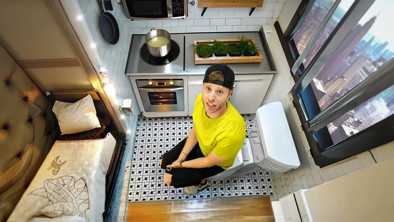 ⁣Someone Built an Apartment INSIDE a Bathroom…