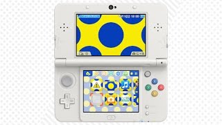 大きなドット ブルー×イエロー [ニンテンドー3DS テーマ]
