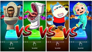 Skibdi Toilet  Toilet Monster  Wolfoo  Cocomelon. Who will win?