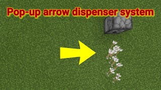 Pop-up arrow dispenser system // MCPE Minecraft Bedrock (Mobile, Win 10, PC, Xbox, PS4) @Mathematti