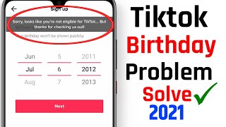 How To Fix Sorry Looks Like Youre Not Eligible For Tik Tok