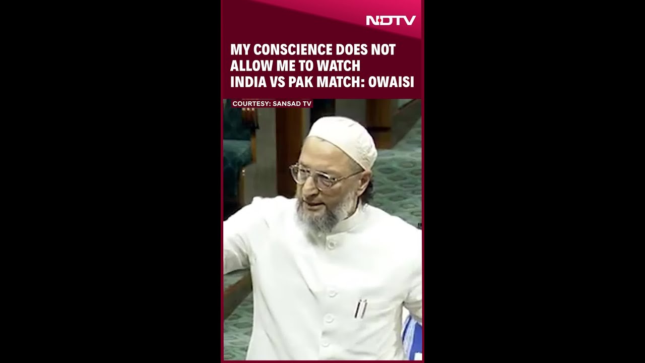 Owaisi Speech | "My Conscience Does Not Allow Me To Watch India vs Pak Match": Owaisi