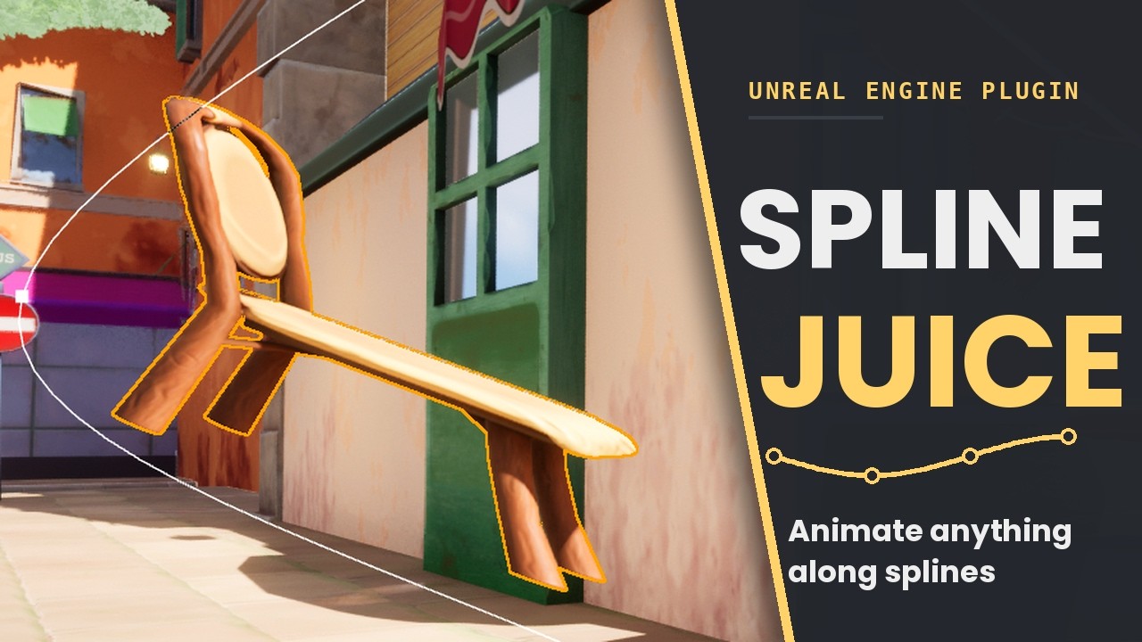 A mesh squashing and stretching as it travels along a curved spline in Unreal Engine