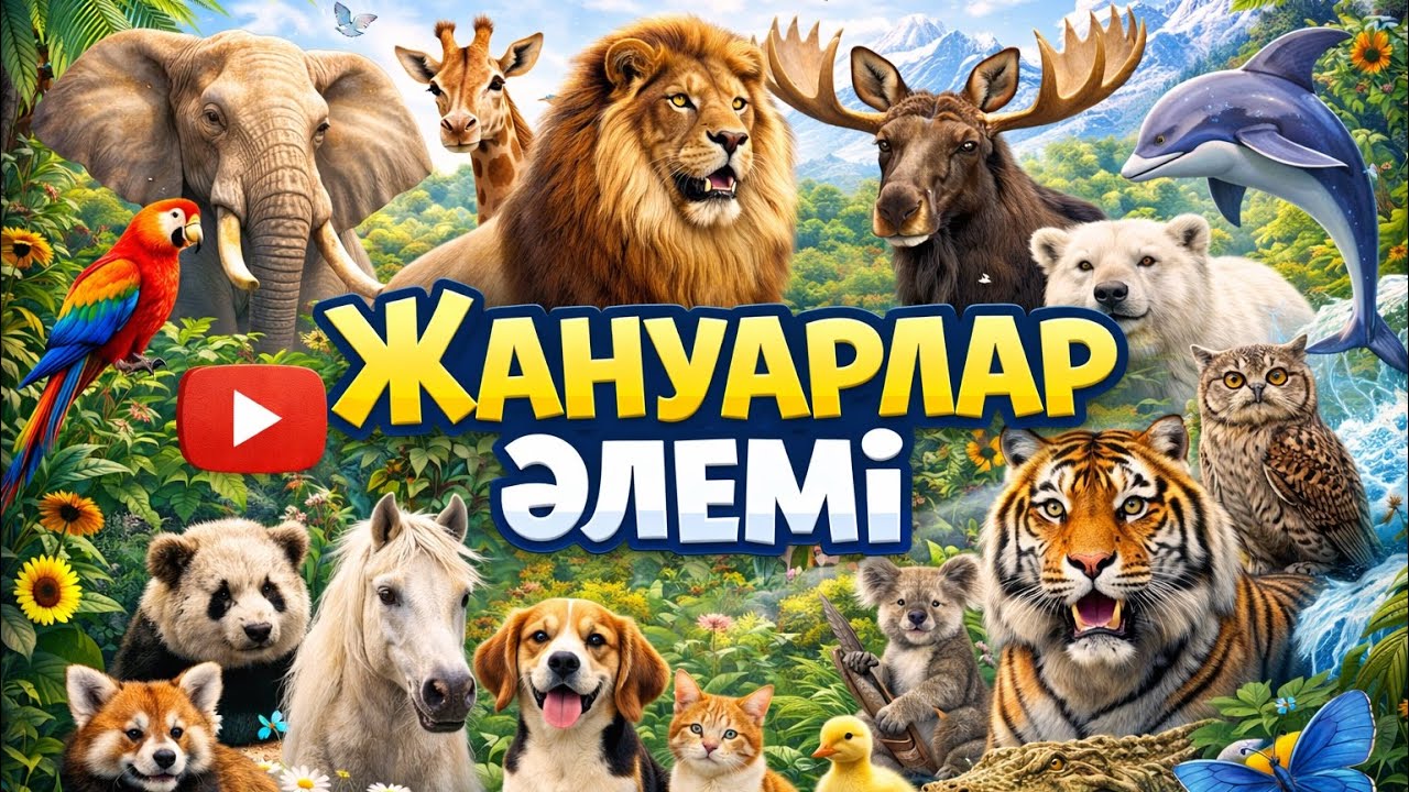 Жануарлар әлемі🐻 Балаларға арналған танымдық мультфильм