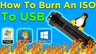 How to burn an ISO to USB (Create a Bootable USB)