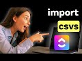 How to Import Csv in Clickup
