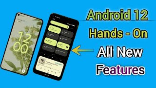 Android 12 is Here | Android 12 Beta Hands on & First Look ⚡ New UI, New Animation & More