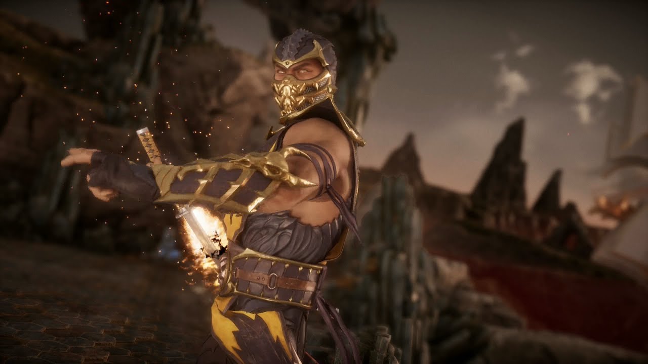 MK11 SCORPION HELL FLAME / FIREBALL COMBOS MK11 ULTIMATE YouTube