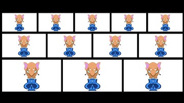 ELEPHANT IN DIMENSIONAL MIRRORS+COLOR INVERSION EFFECTS||HICKORY-DICKORY DOCK