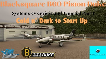 Black Square B60 Piston Duke Part1..."Flying the Duke"   #fs2020 #blacksquare #justflight