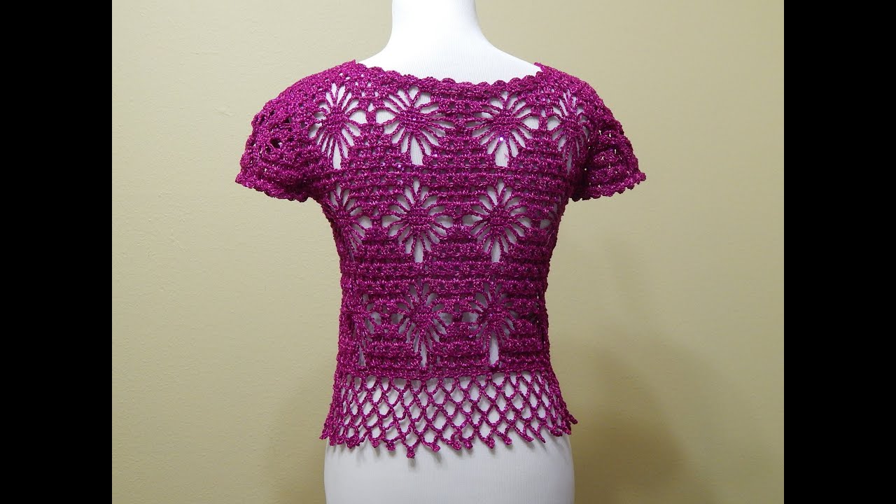 Bolero Crochet talla Chica Bugambilia 2 de 3 (cc)