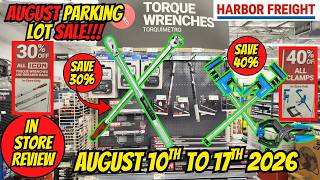Harbor Freight August Parking Lot Sale 30% Off Icon Torque Wrenches & 40% Off All Clamps