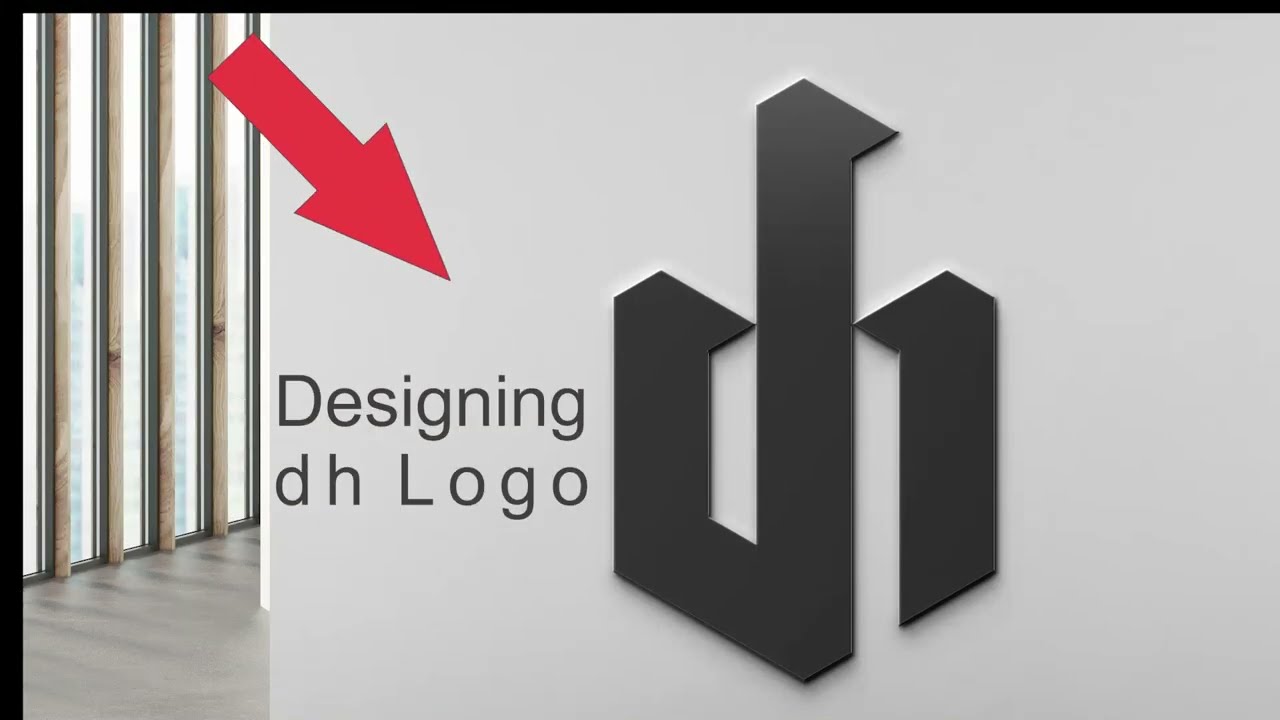 DH Logo || Logo Design || CorelDraw Adobe illustrator