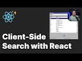 Build a React JS Full Text Search - No Backend Needed