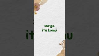 Maliq  Dessentials  Aduh lirik Lagu Surga Itu Kamu Duniawi Juga Kamu viral Tiktok shorts